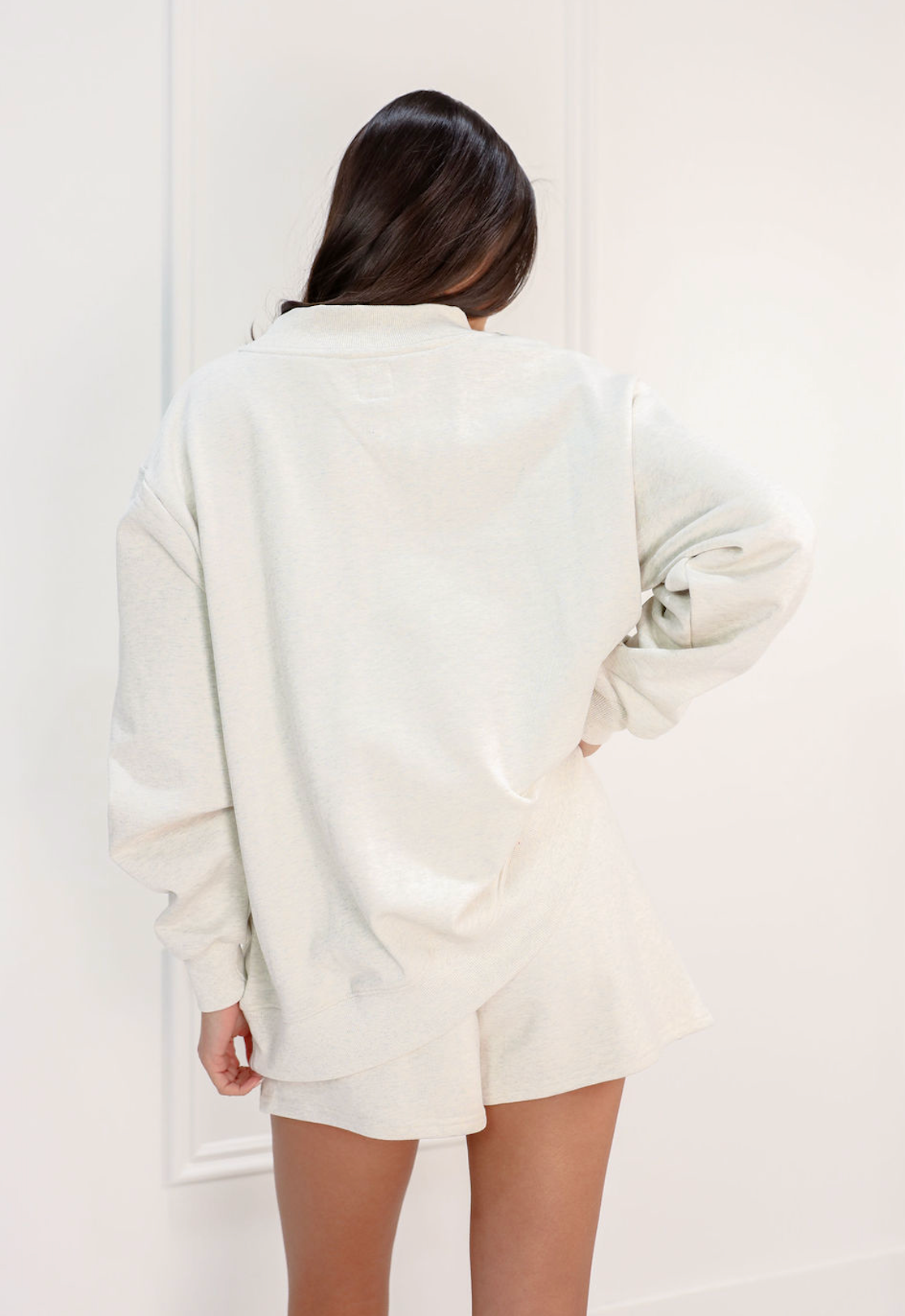 Razorback Embroidered Sweatshirt Oatmilk Grey - Clothe Boutique