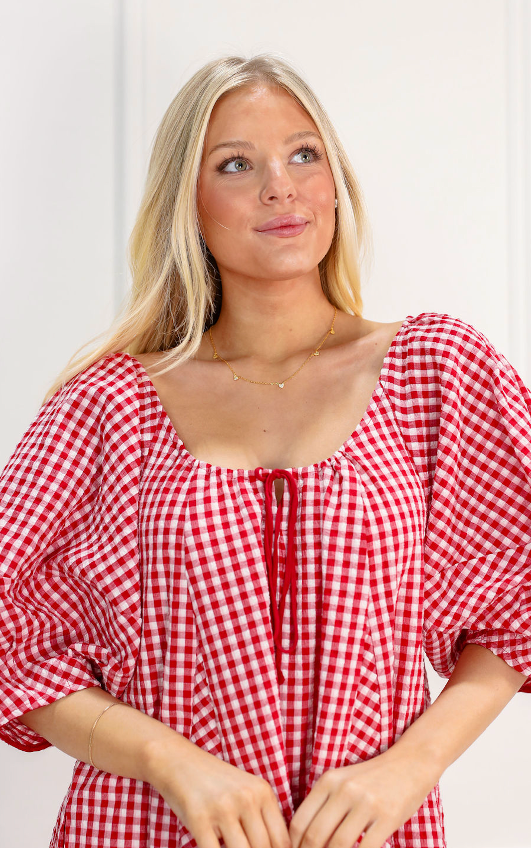 Red Gingham Romper - Clothe Boutique