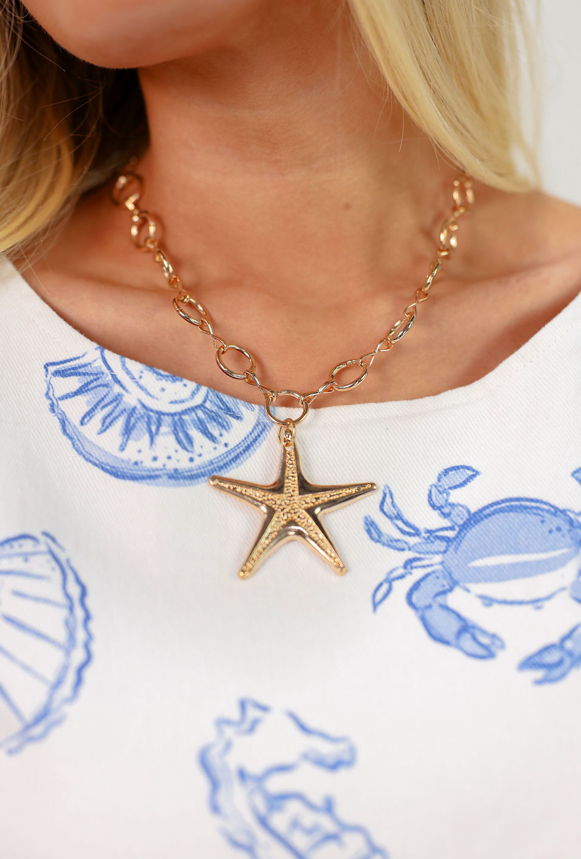 Sea Shell Print Shift Dress - Clothe Boutique