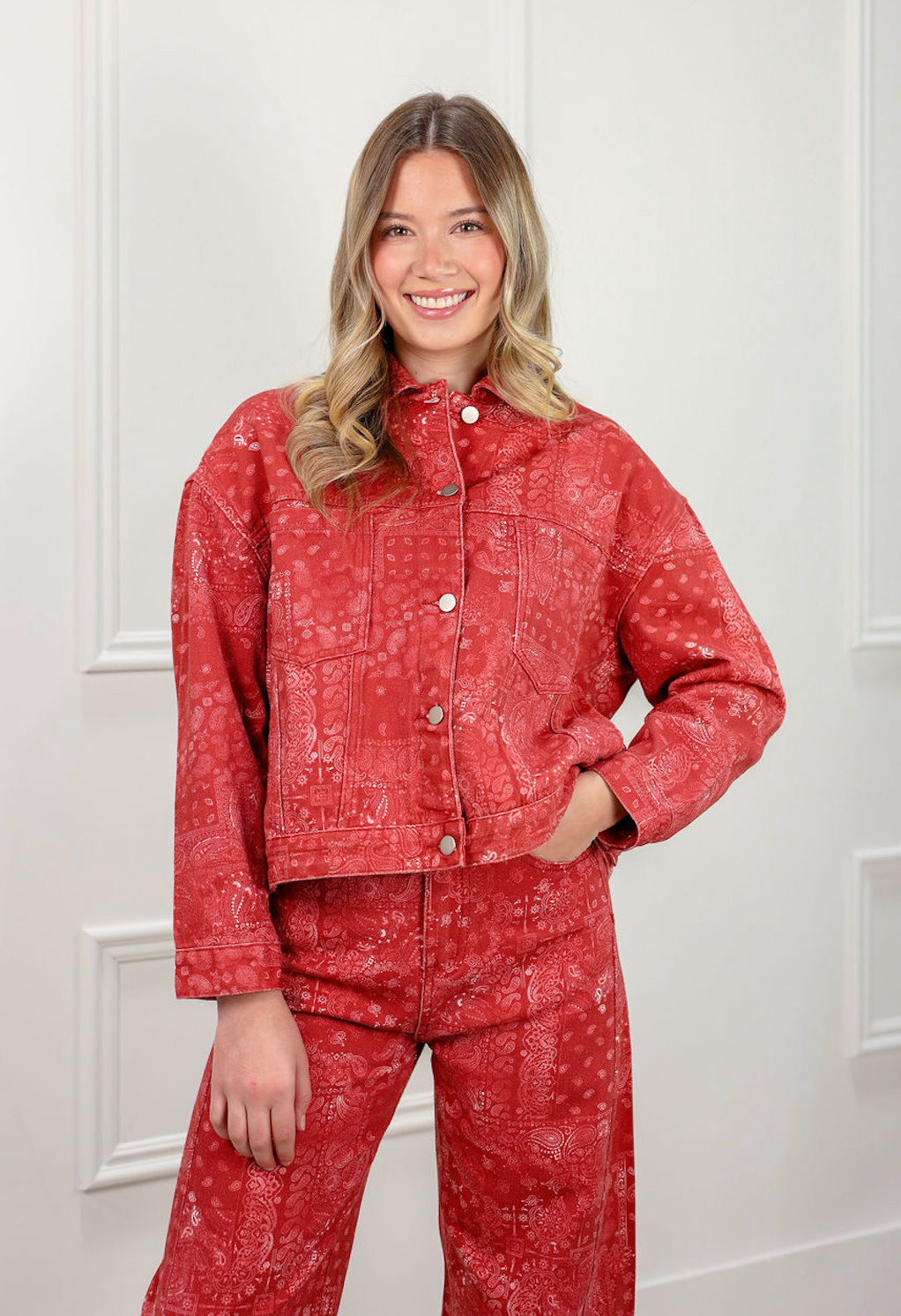 Paisley Vintage Wash Jacket - Clothe Boutique