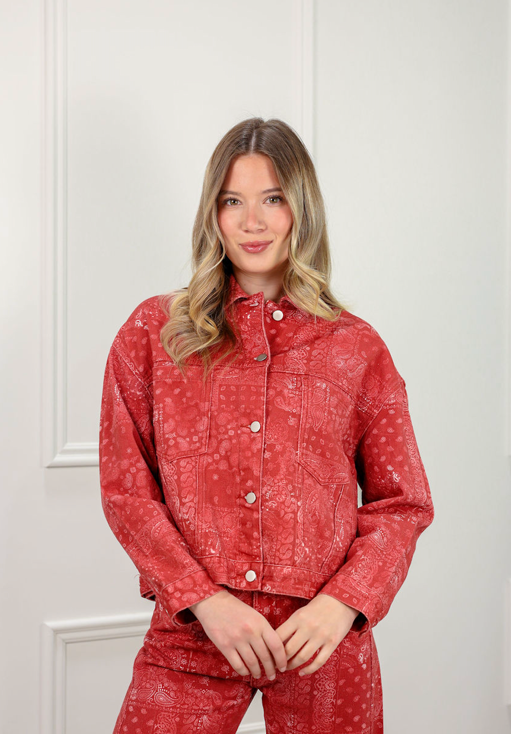 Paisley Vintage Wash Jacket - Clothe Boutique