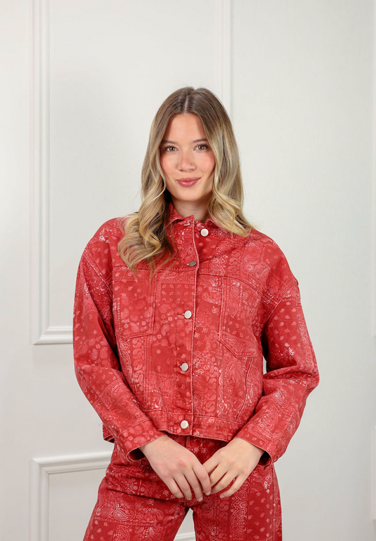 Paisley Vintage Wash Jacket - Clothe Boutique