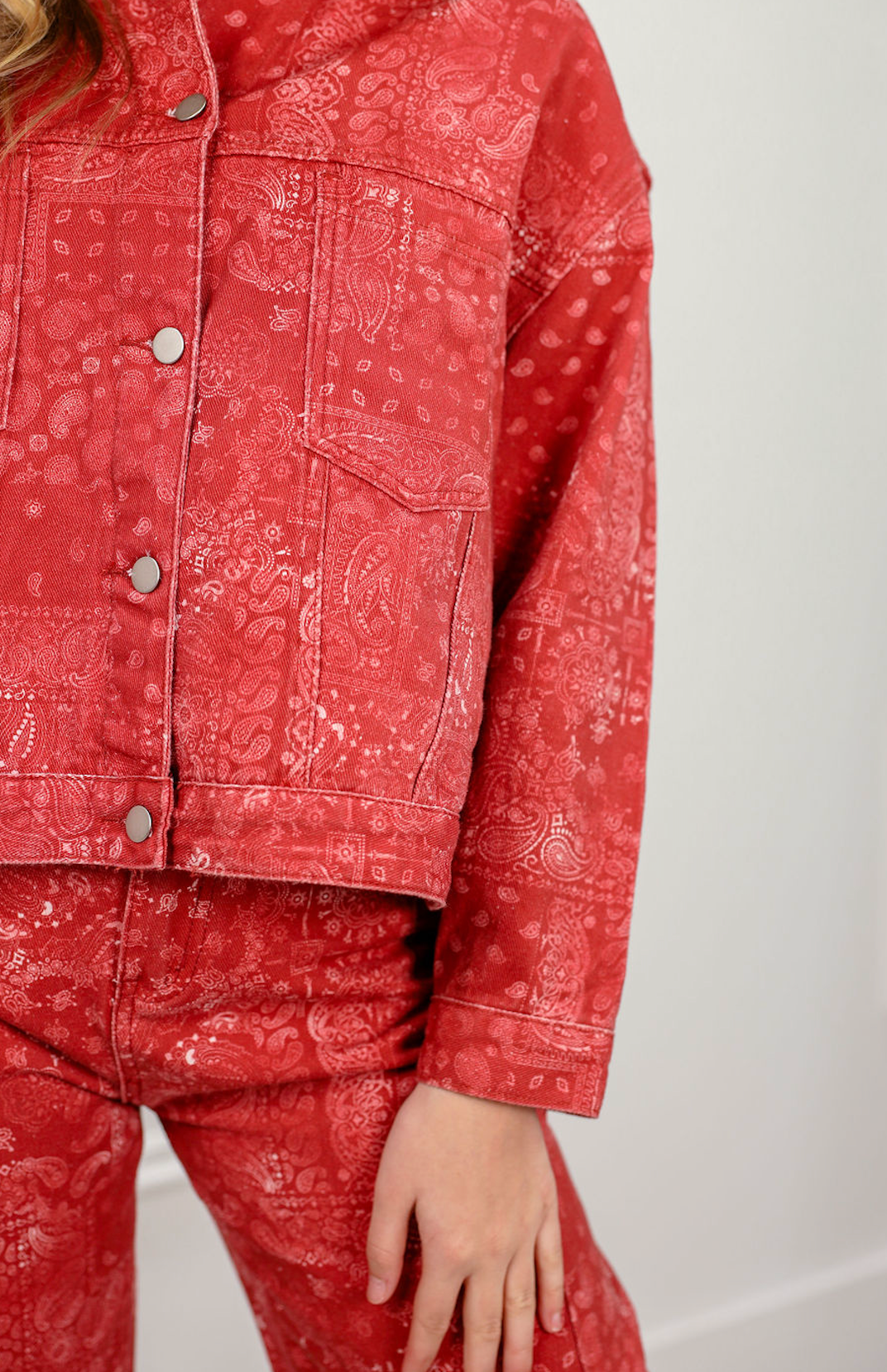 Paisley Vintage Wash Jacket - Clothe Boutique