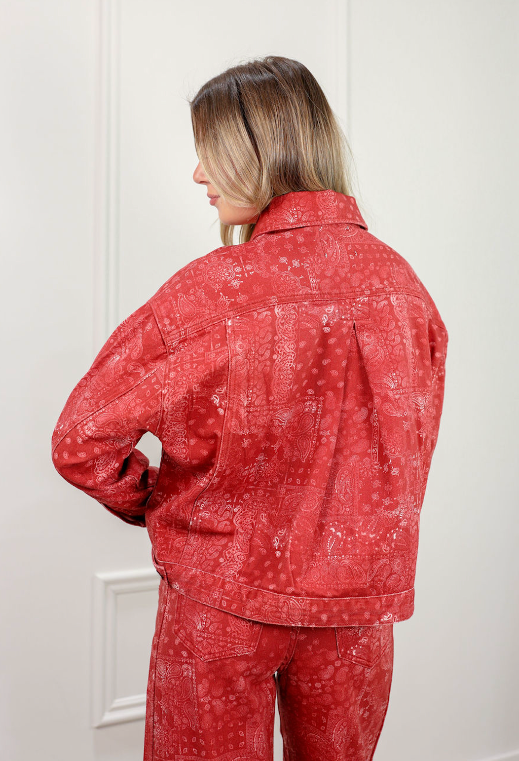 Paisley Vintage Wash Jacket - Clothe Boutique