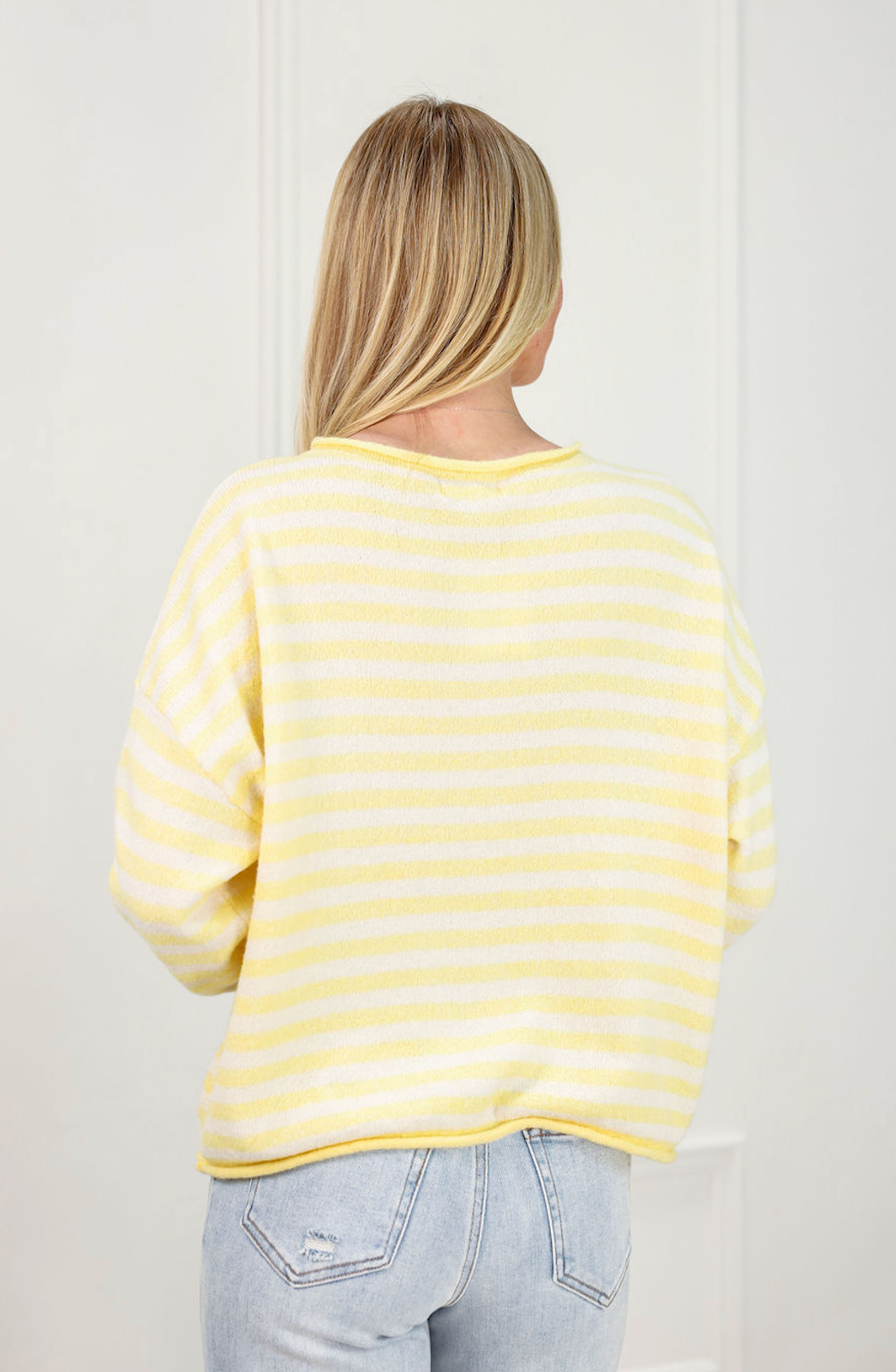 Yellow Stripe Cardigan - Clothe Boutique