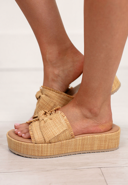 Matisse Sunda Rattan Sandals Tan - Clothe Boutique