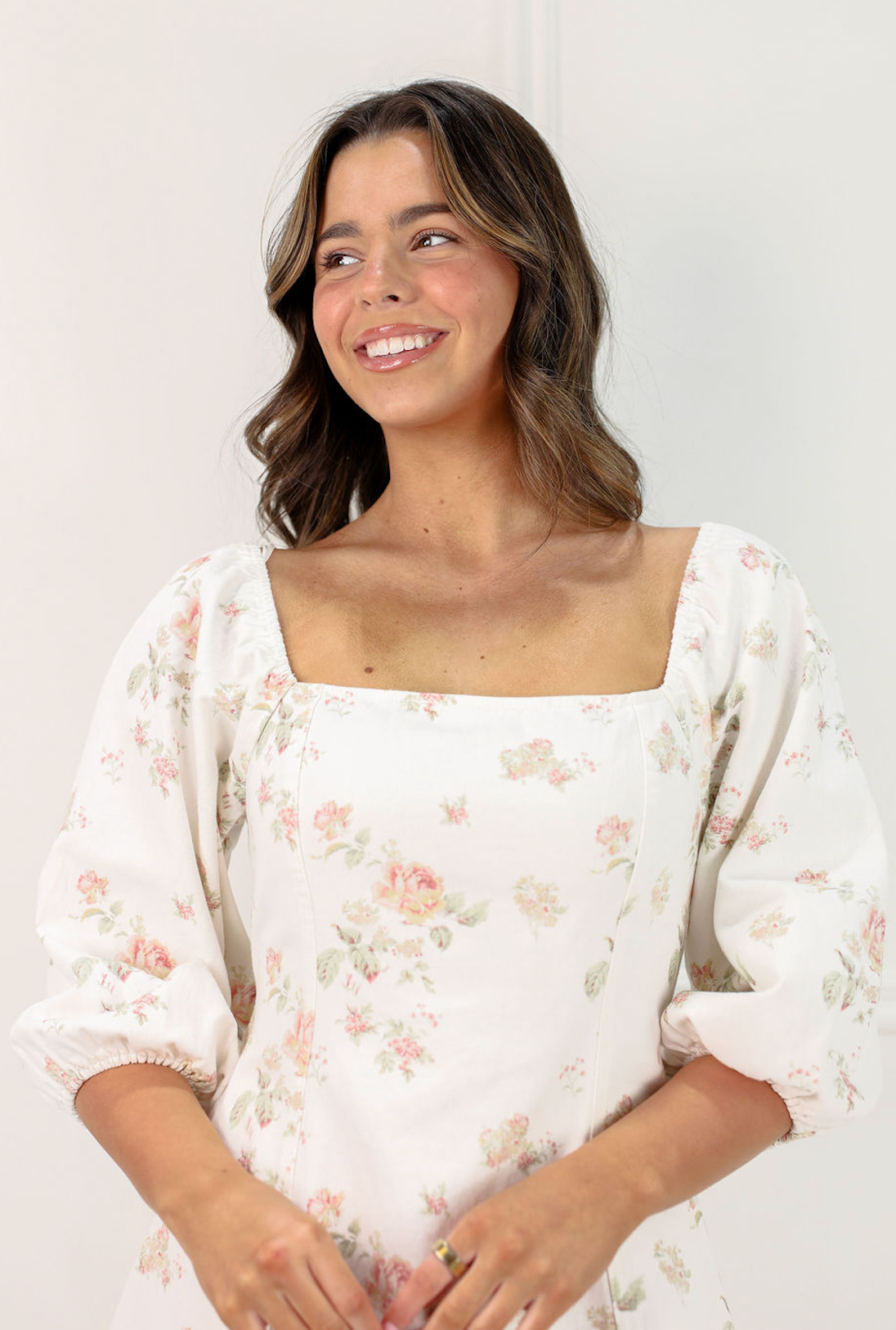 Floral Princess Puff Sleeve Dress - Clothe Boutique