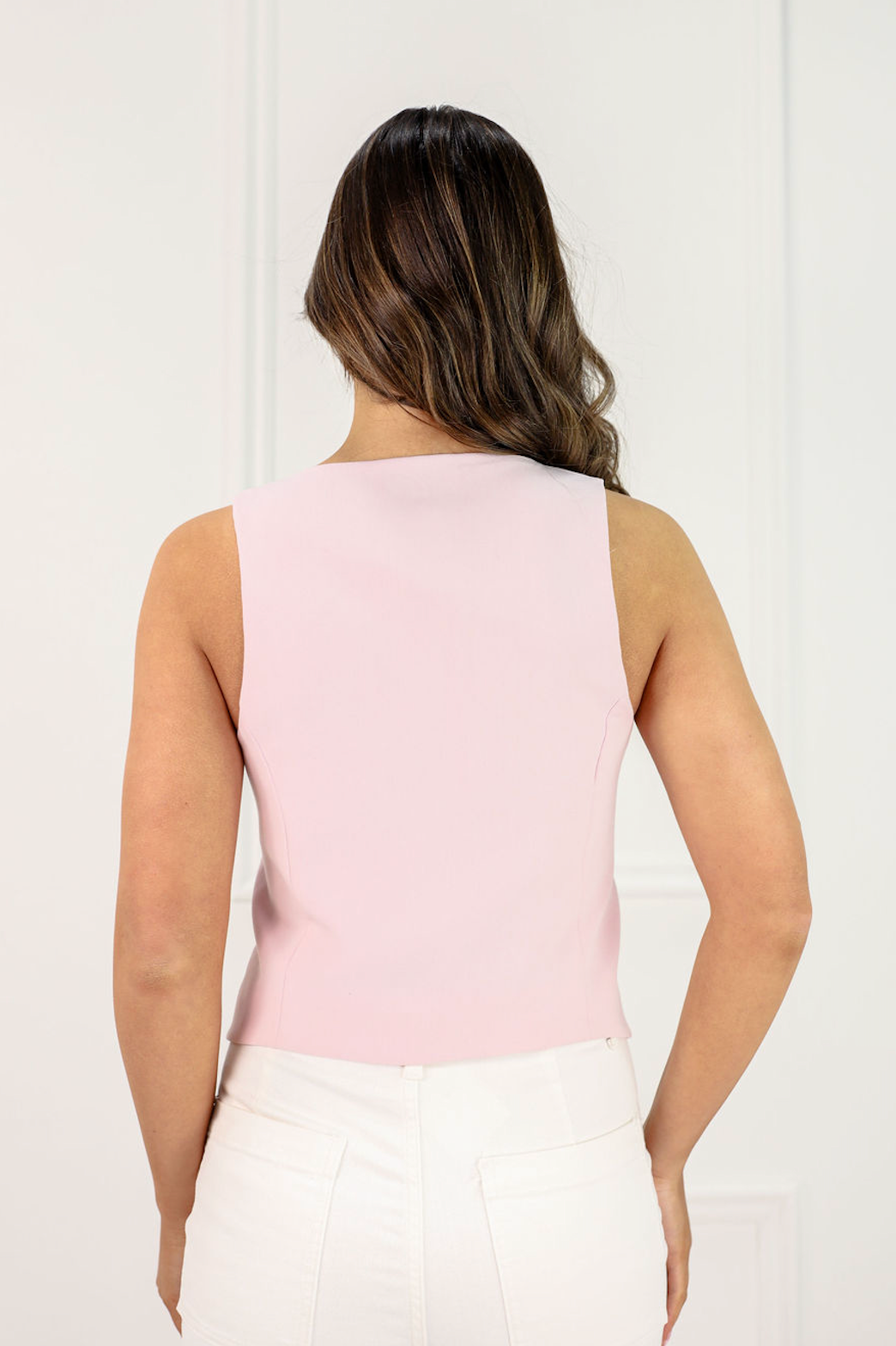Pastel Pink Vest Top - Clothe Boutique