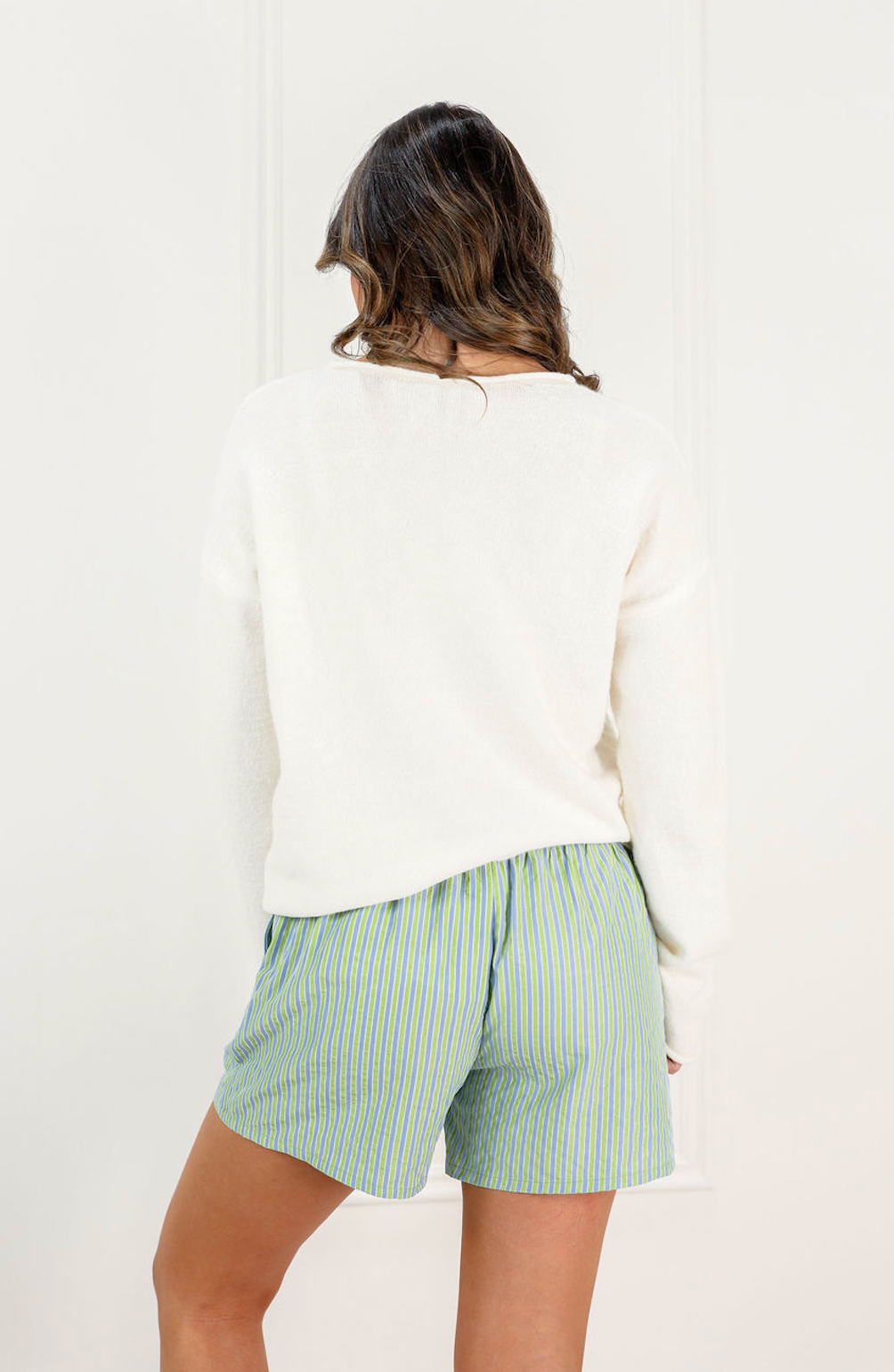 Matcha Double Waistband Boxer Shorts - Clothe Boutique