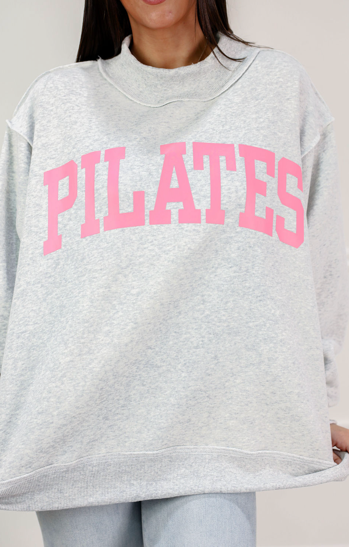 Yoga/Pilates Reversible Mock Neck Sweatshirt - Clothe Boutique