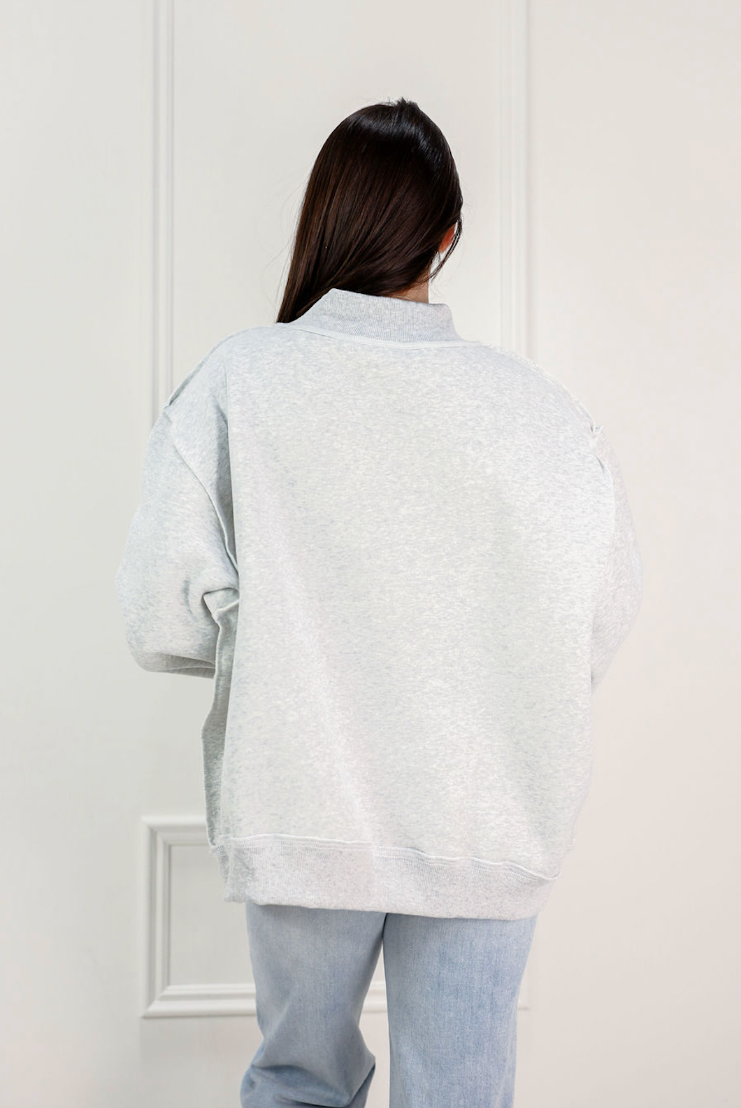 Yoga/Pilates Reversible Mock Neck Sweatshirt - Clothe Boutique