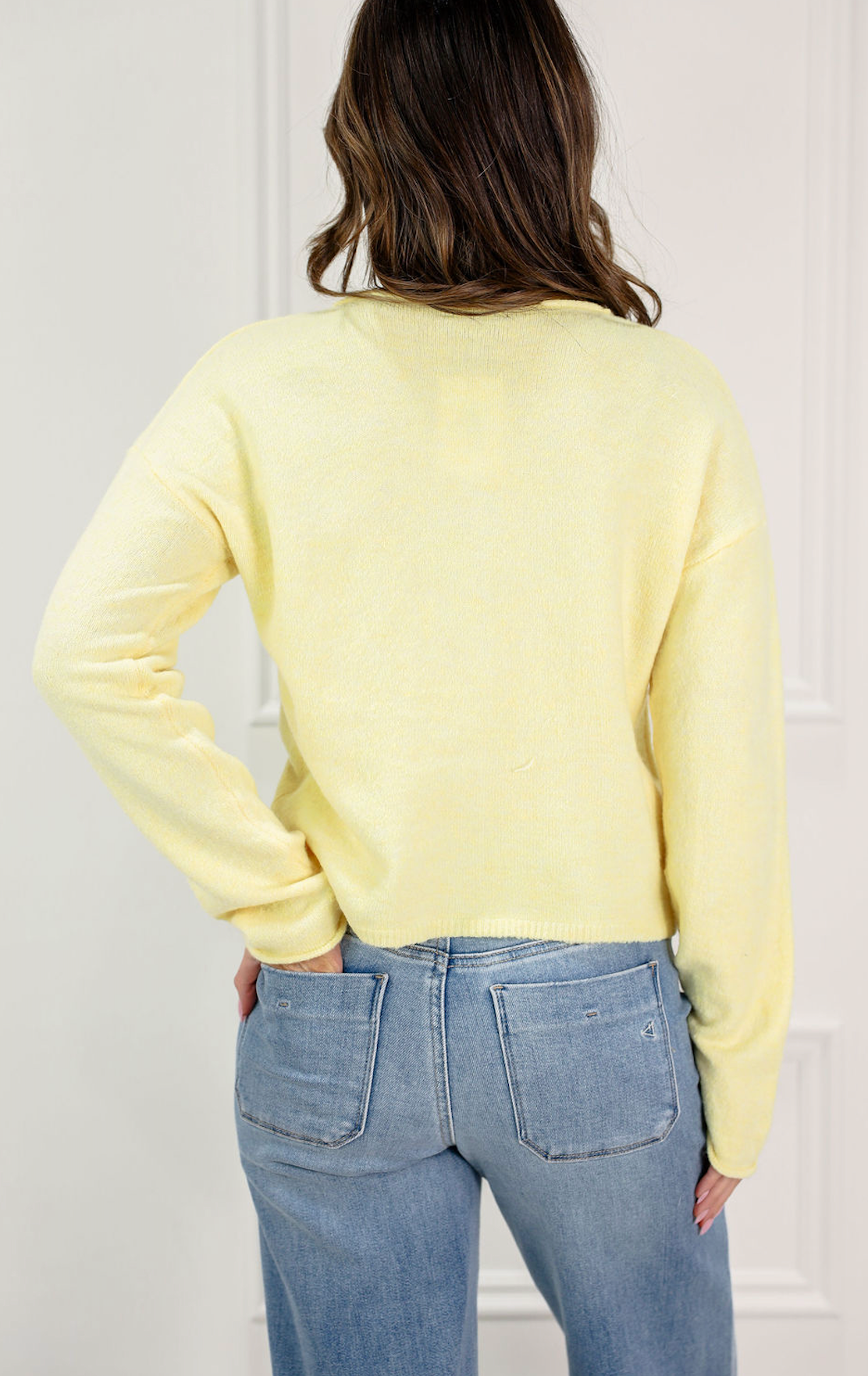 Essential Button Down Cardigan Butter - Clothe Boutique