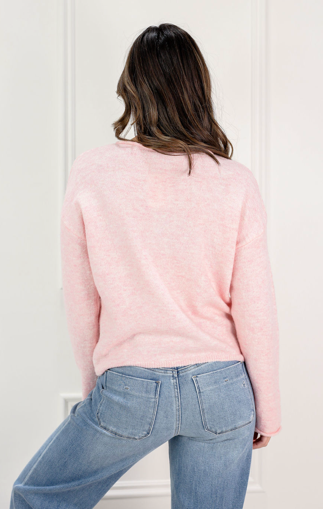 Essential Button Down Cardigan Baby Pink - Clothe Boutique