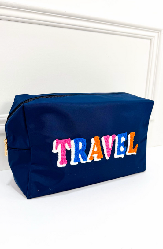 Travel Zip Pouch Navy