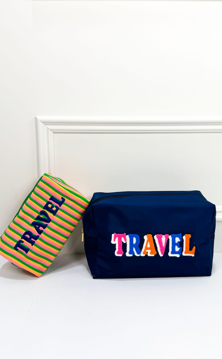 Travel Zip Pouch Navy - Clothe Boutique
