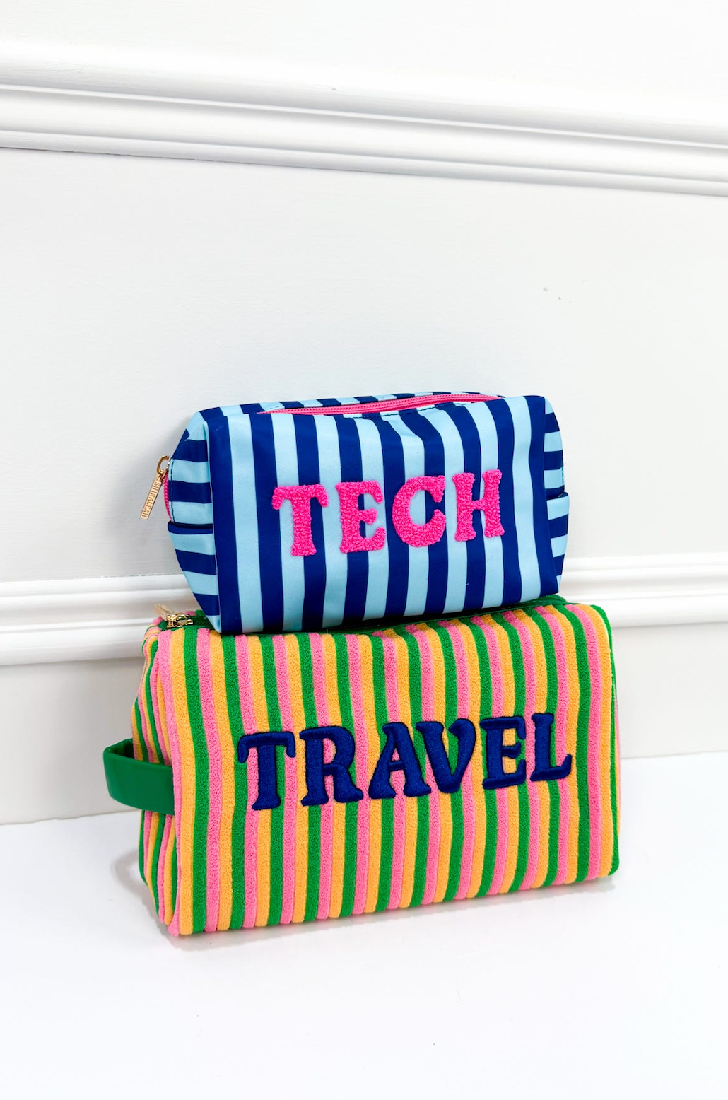 Travel Zip Pouch Stripe - Clothe Boutique