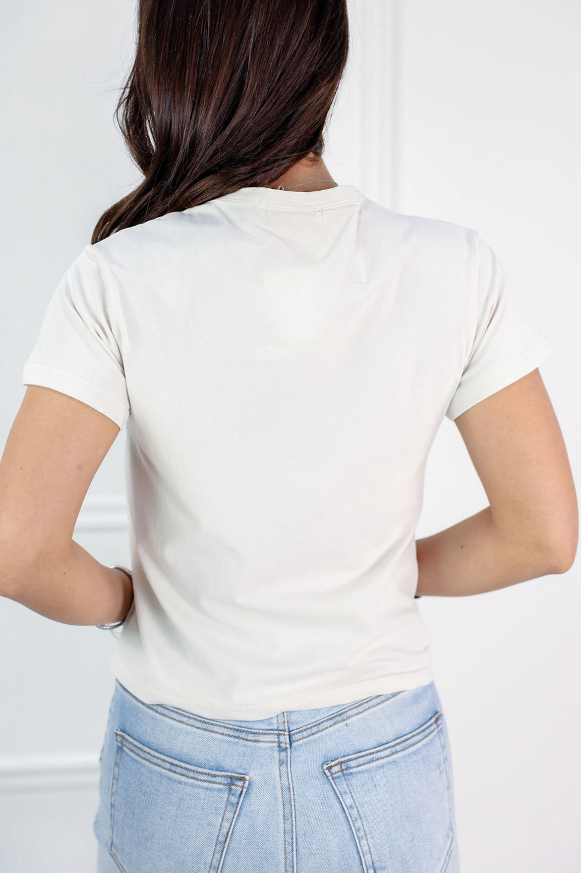 Everyday Basic Tee Cream - Clothe Boutique