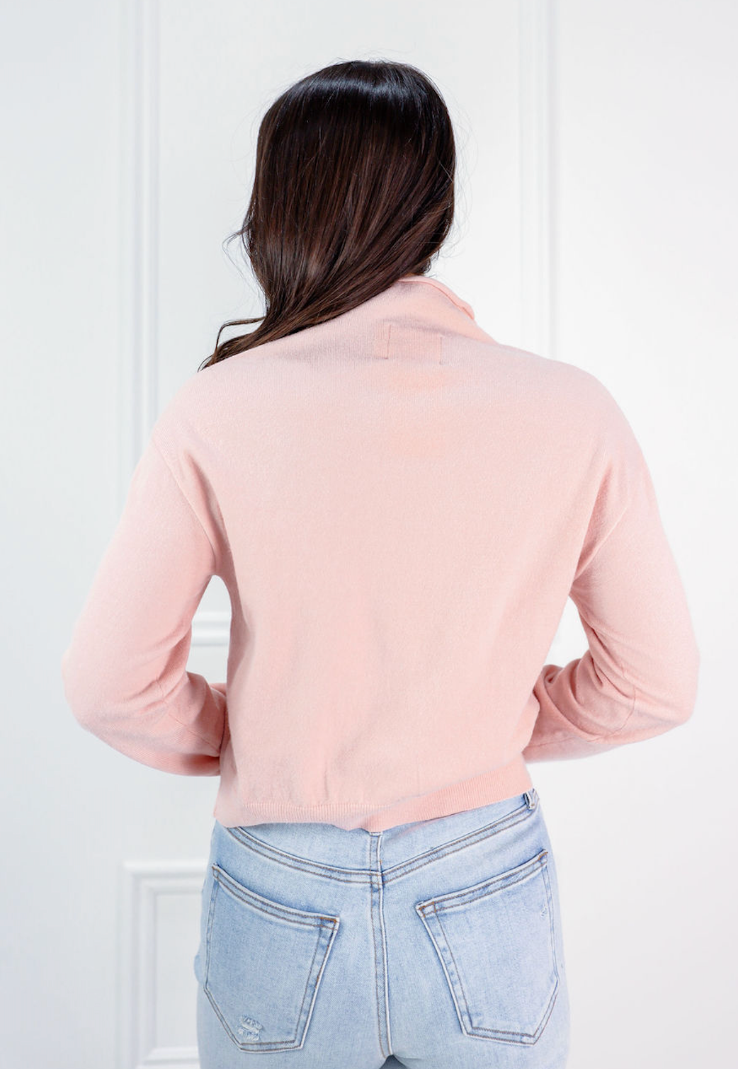 Brooks Cardigan Pastel Pink - Clothe Boutique