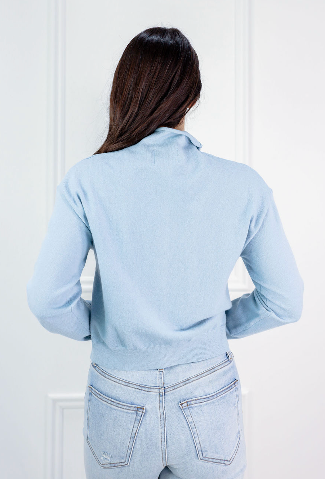 Brooks Cardigan Blue - Clothe Boutique