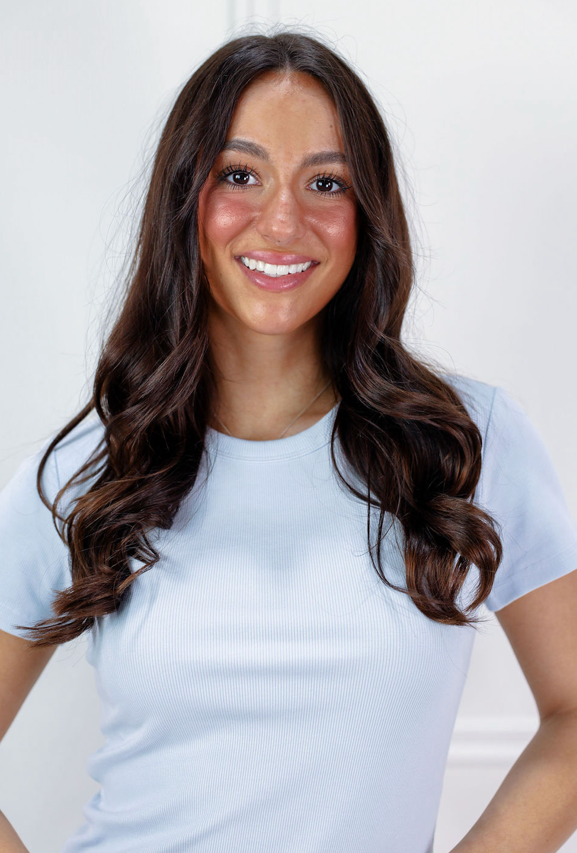 Miller Ribbed Tee Blue - Clothe Boutique