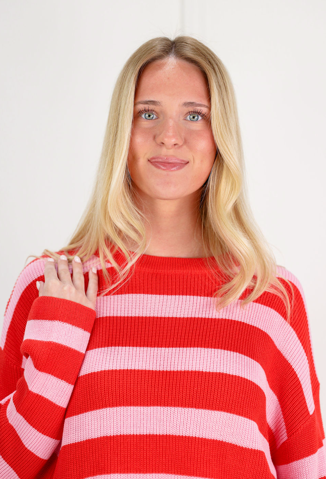 Red/Pink Stripe Sweater & Shorts Set of 2 - Clothe Boutique