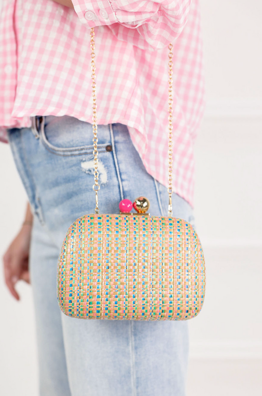 Bondi Multi Woven Clutch - Clothe Boutique
