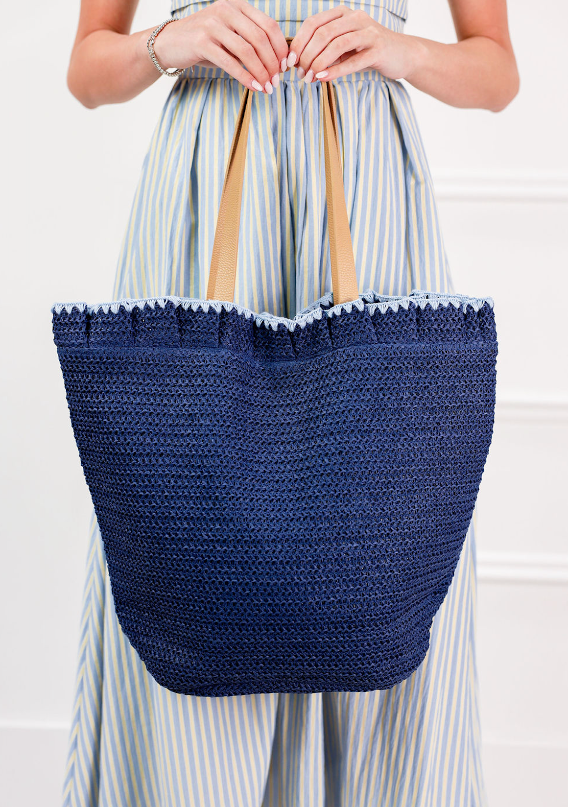 Arabella Tote Navy - Clothe Boutique