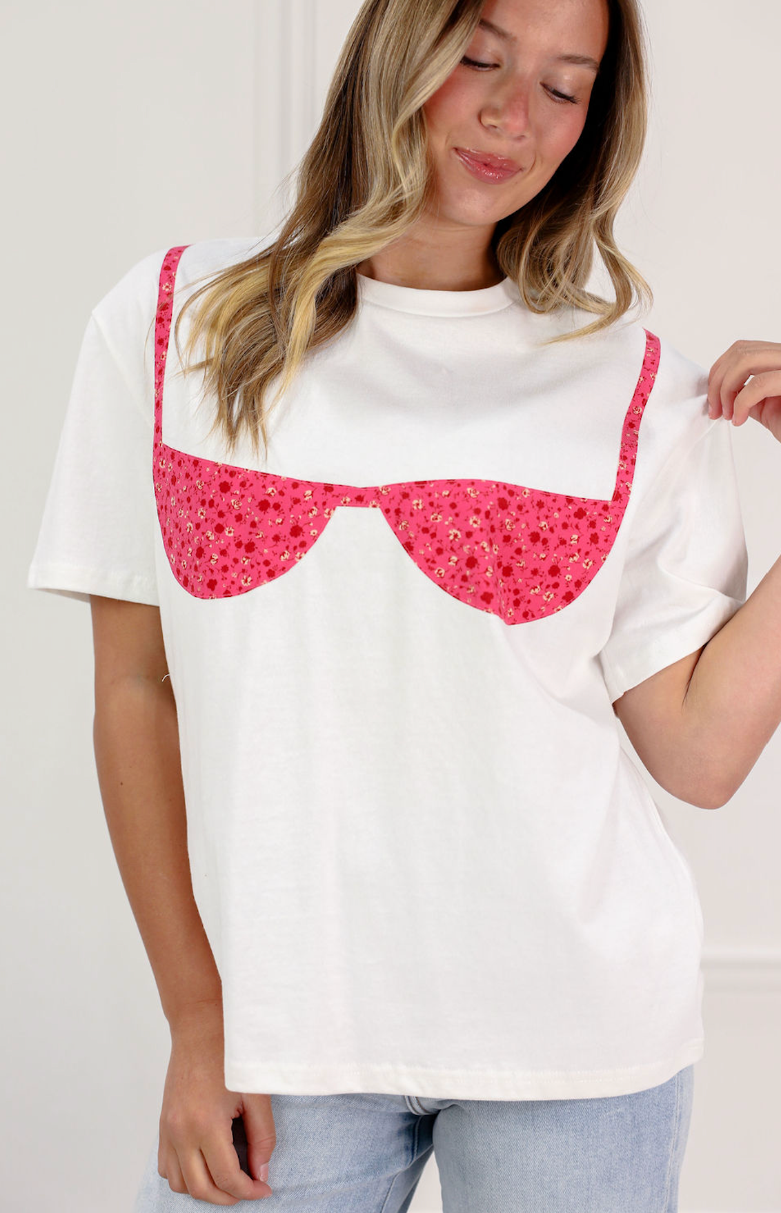 Floral Patchwork Bikini Tee - Clothe Boutique