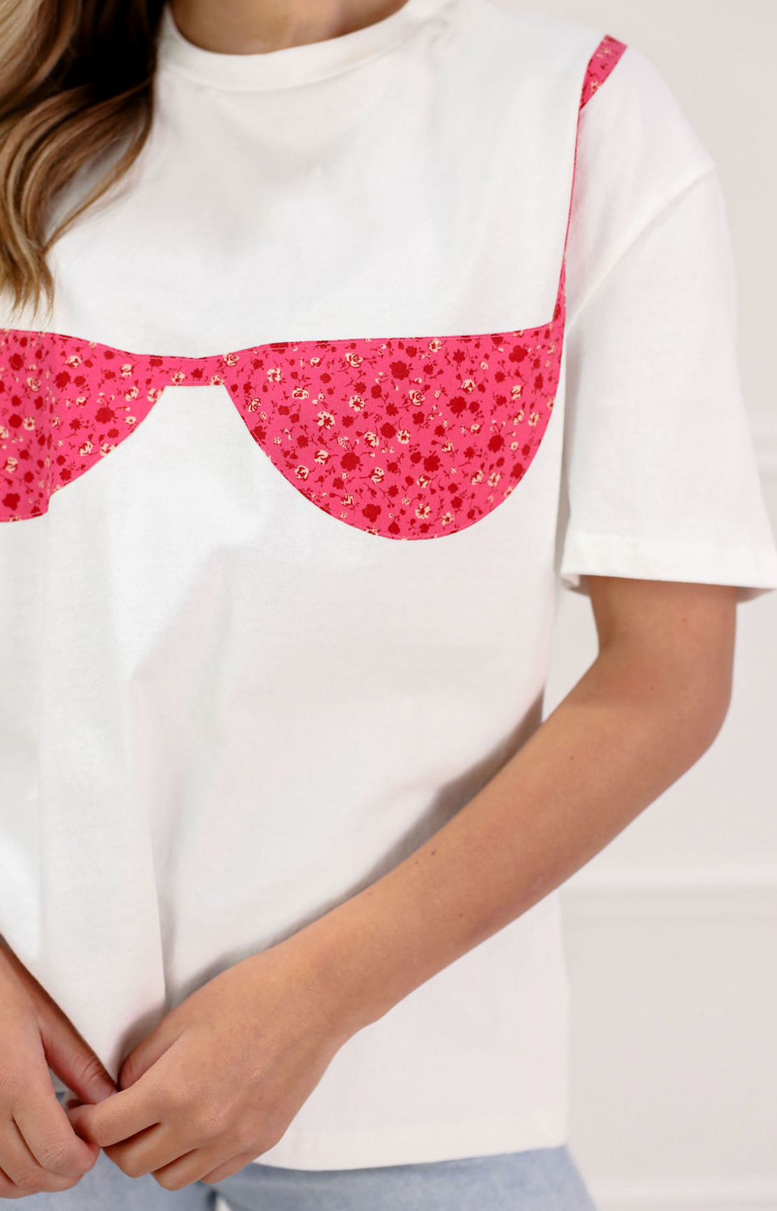 Floral Patchwork Bikini Tee - Clothe Boutique