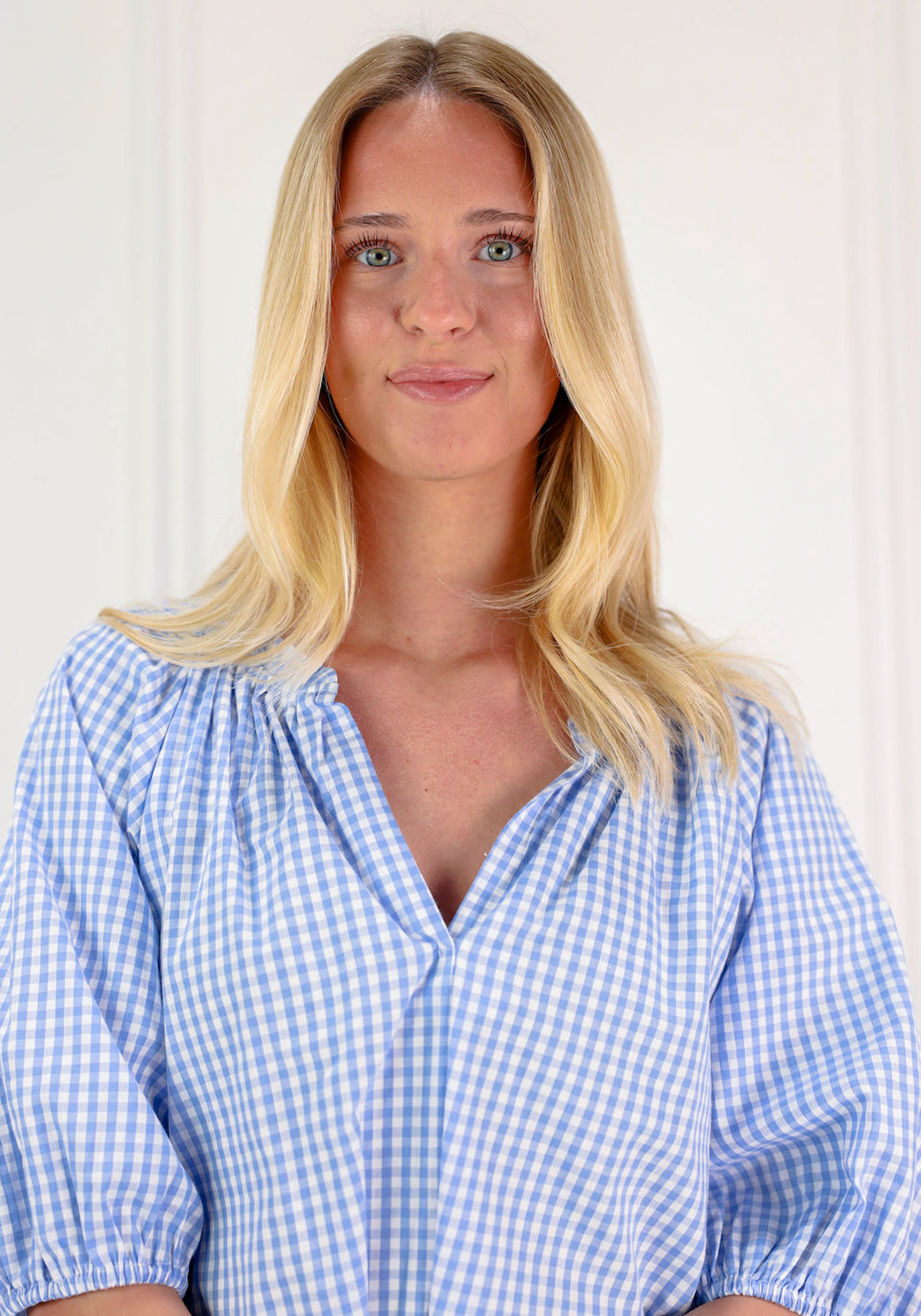Haylee Gingham Puff Sleeve Top - Clothe Boutique