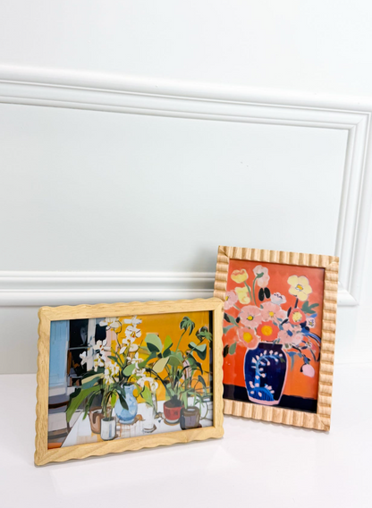 Ribbed/Scallop Photo Frame - Clothe Boutique