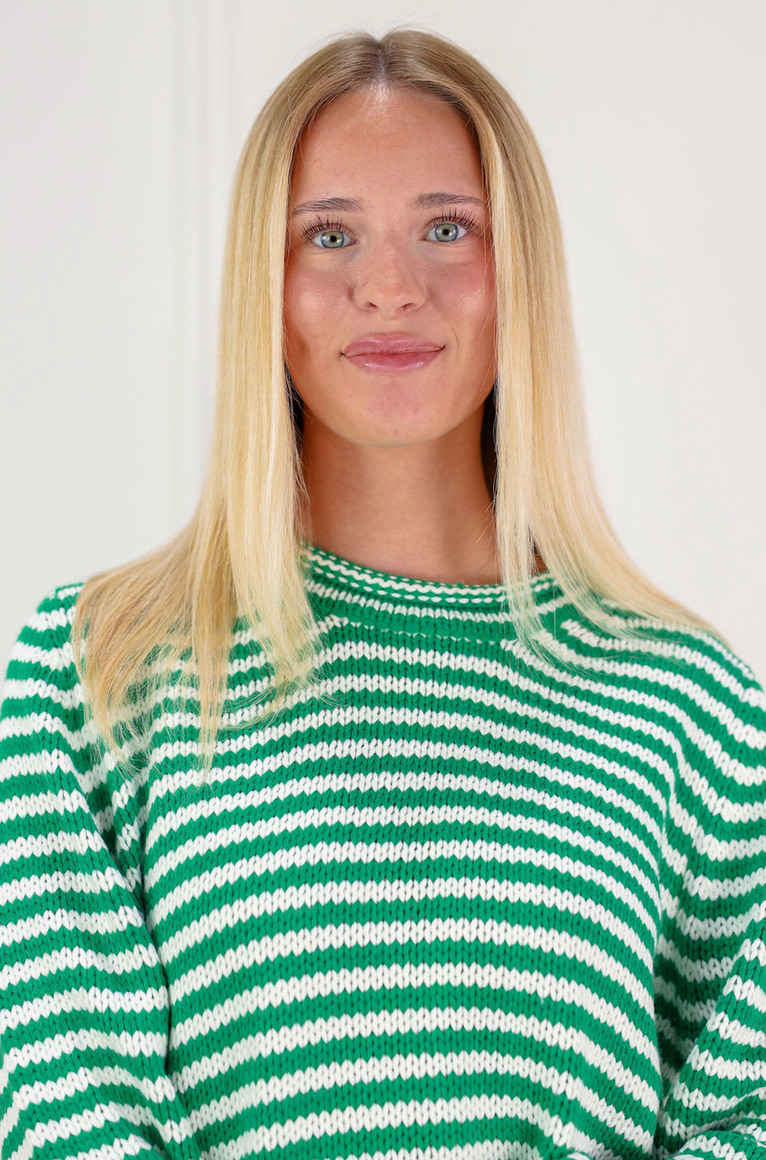 Everyday Cozy Stripe Knit Sweater Green - Clothe Boutique