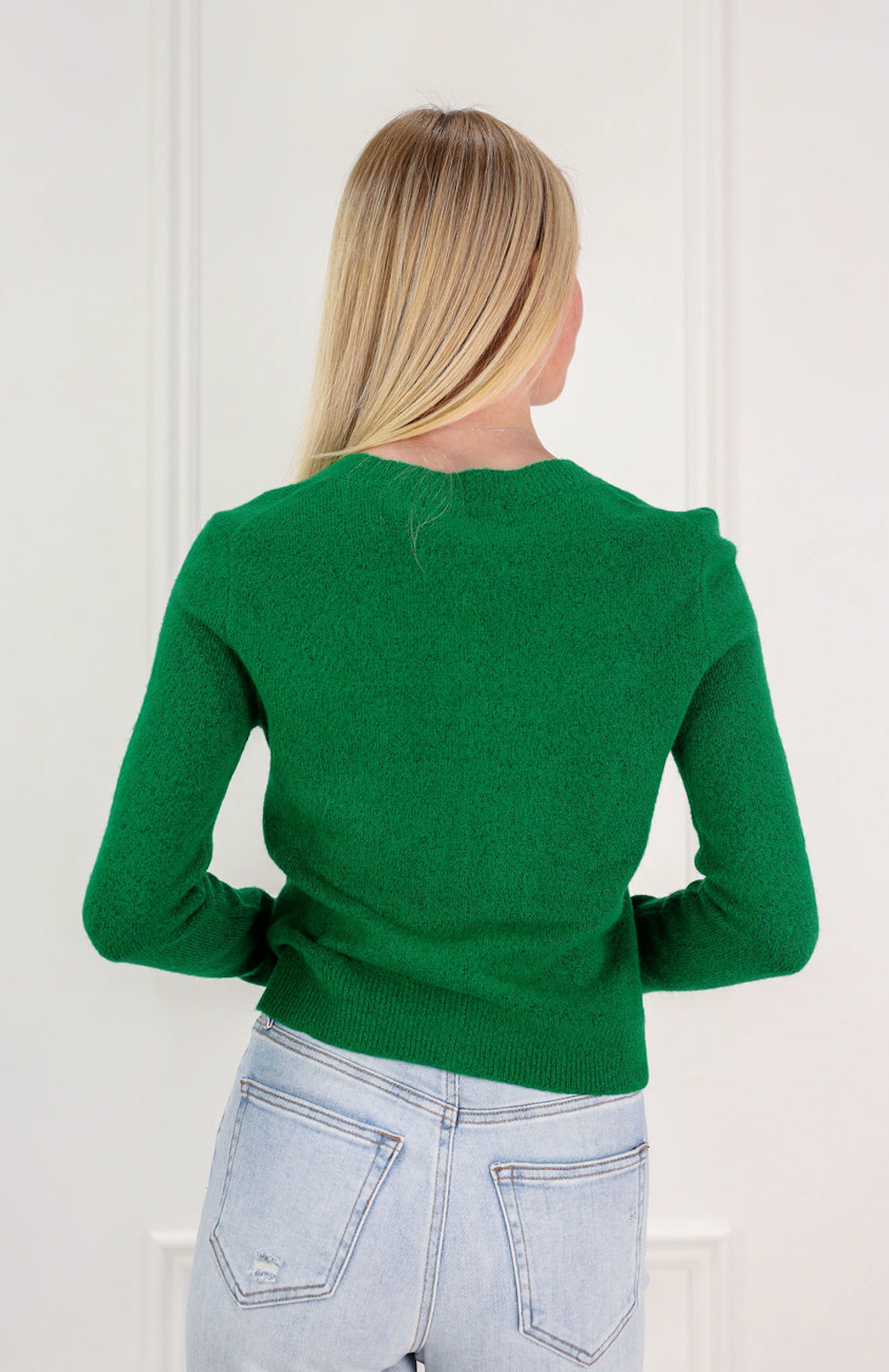 Button Down Cardigan Green - Clothe Boutique