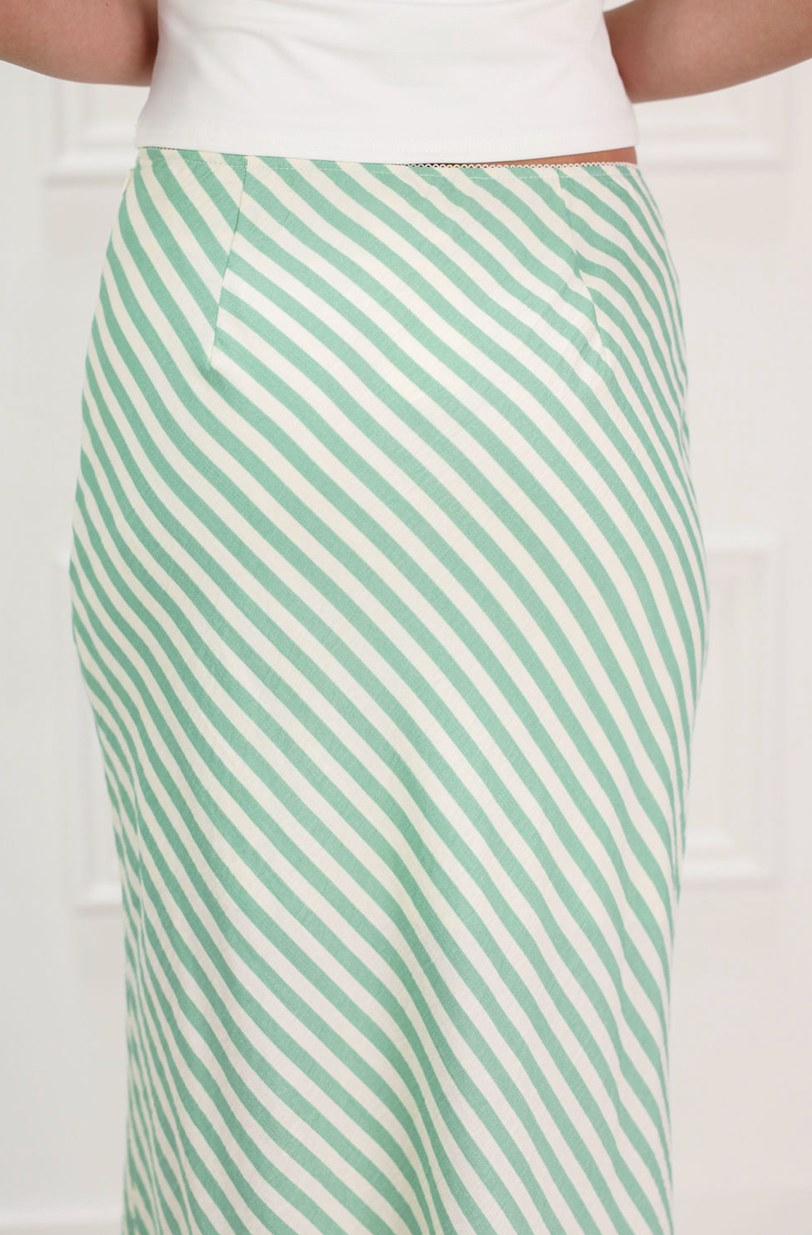 Green Stripe Maxi Skirt - Clothe Boutique