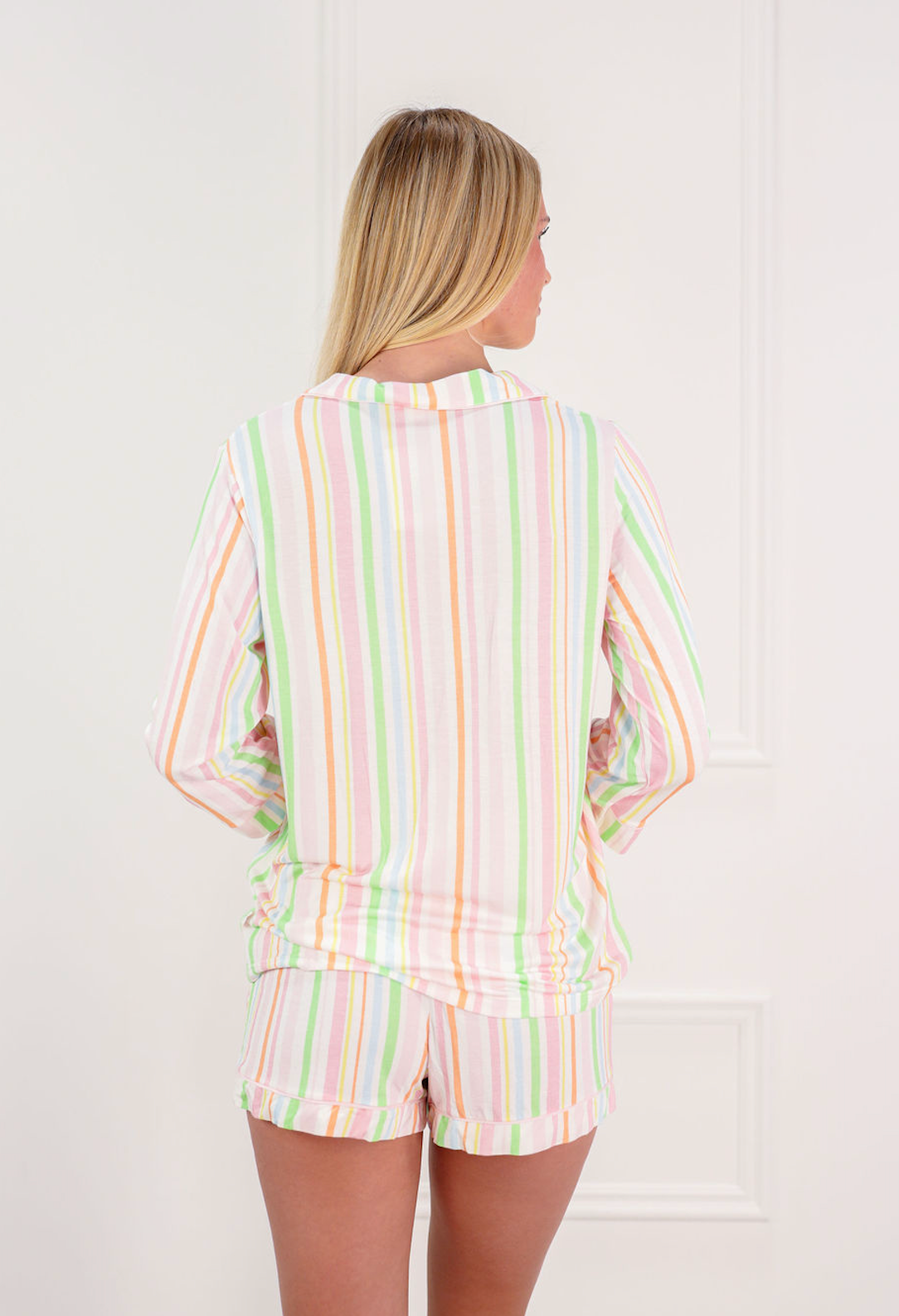 Spring Stripe Top + Short PJ Set of 2