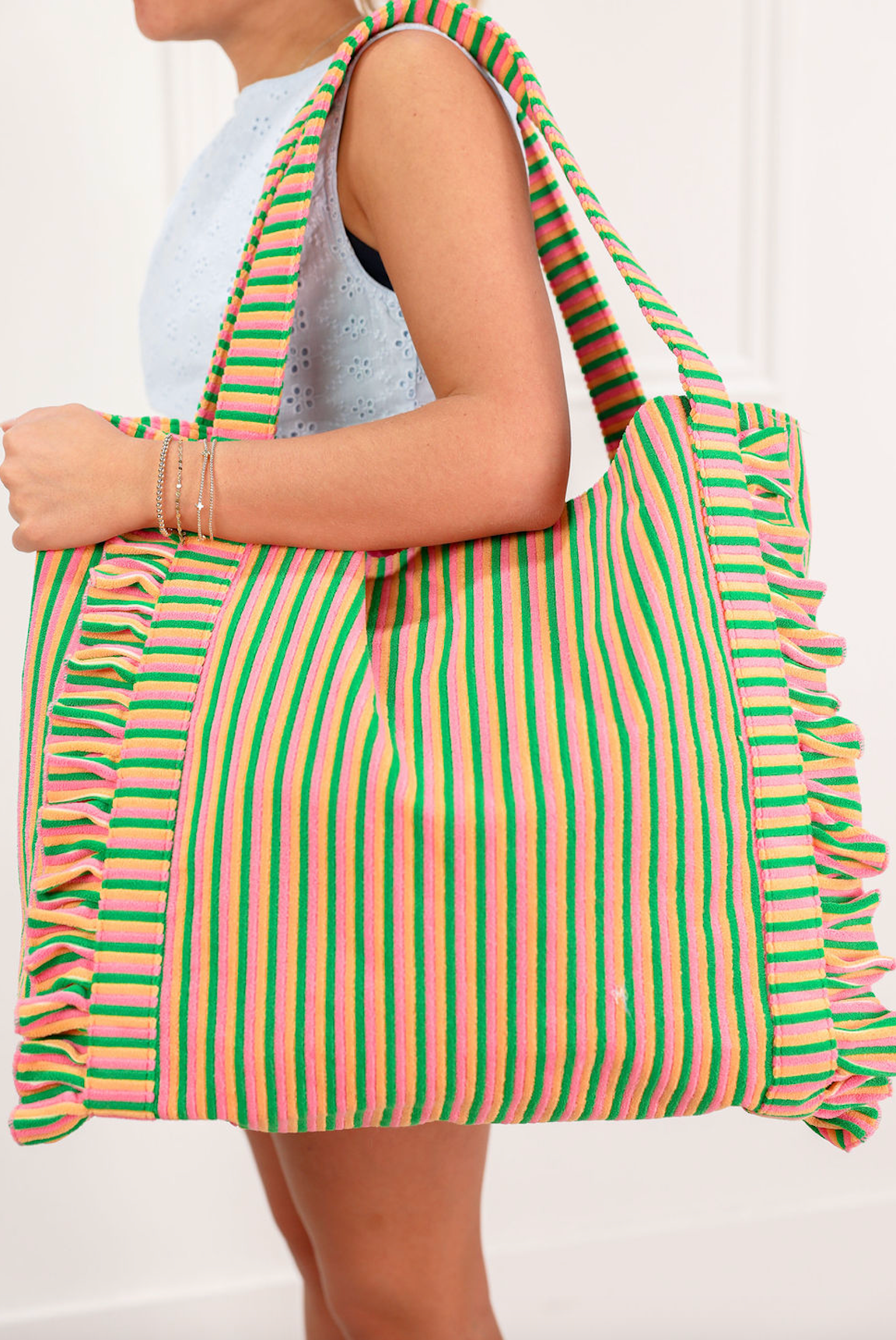 Sirena Multi Ruffle Tote