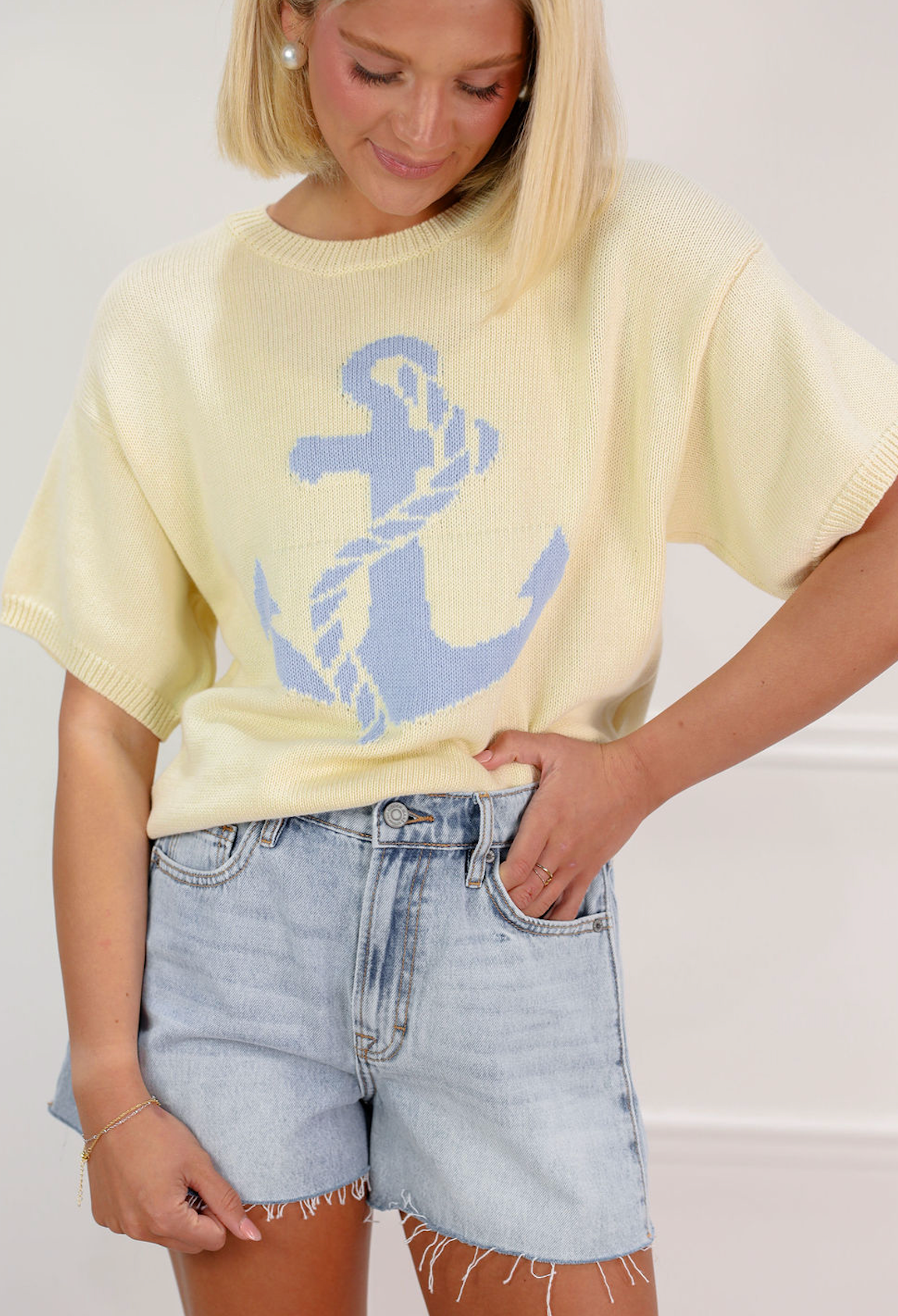 Anchor Sweater Top