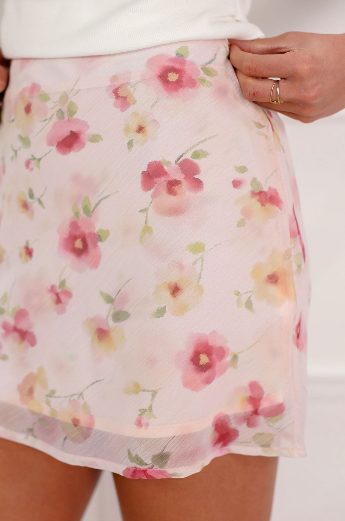 Dreamy Floral Mini Skirt