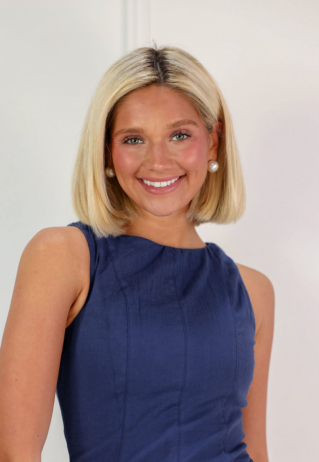 Navy Linen Top & Shorts Set Of 2