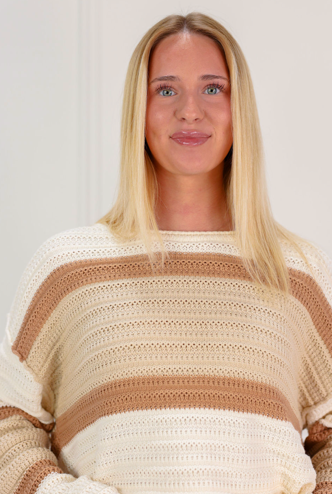 Striped Knit Top & Shorts Set Of 2