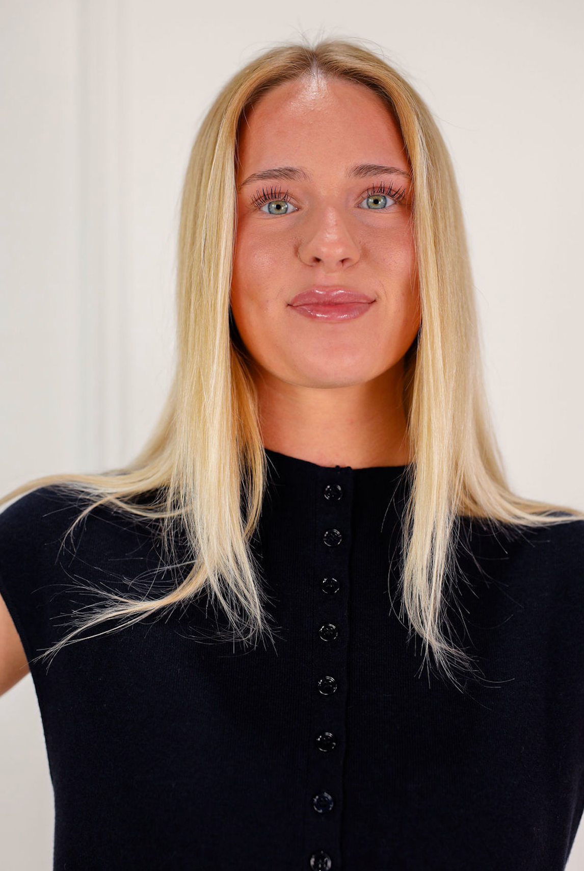 Cap Sleeve Knit Sweater Navy