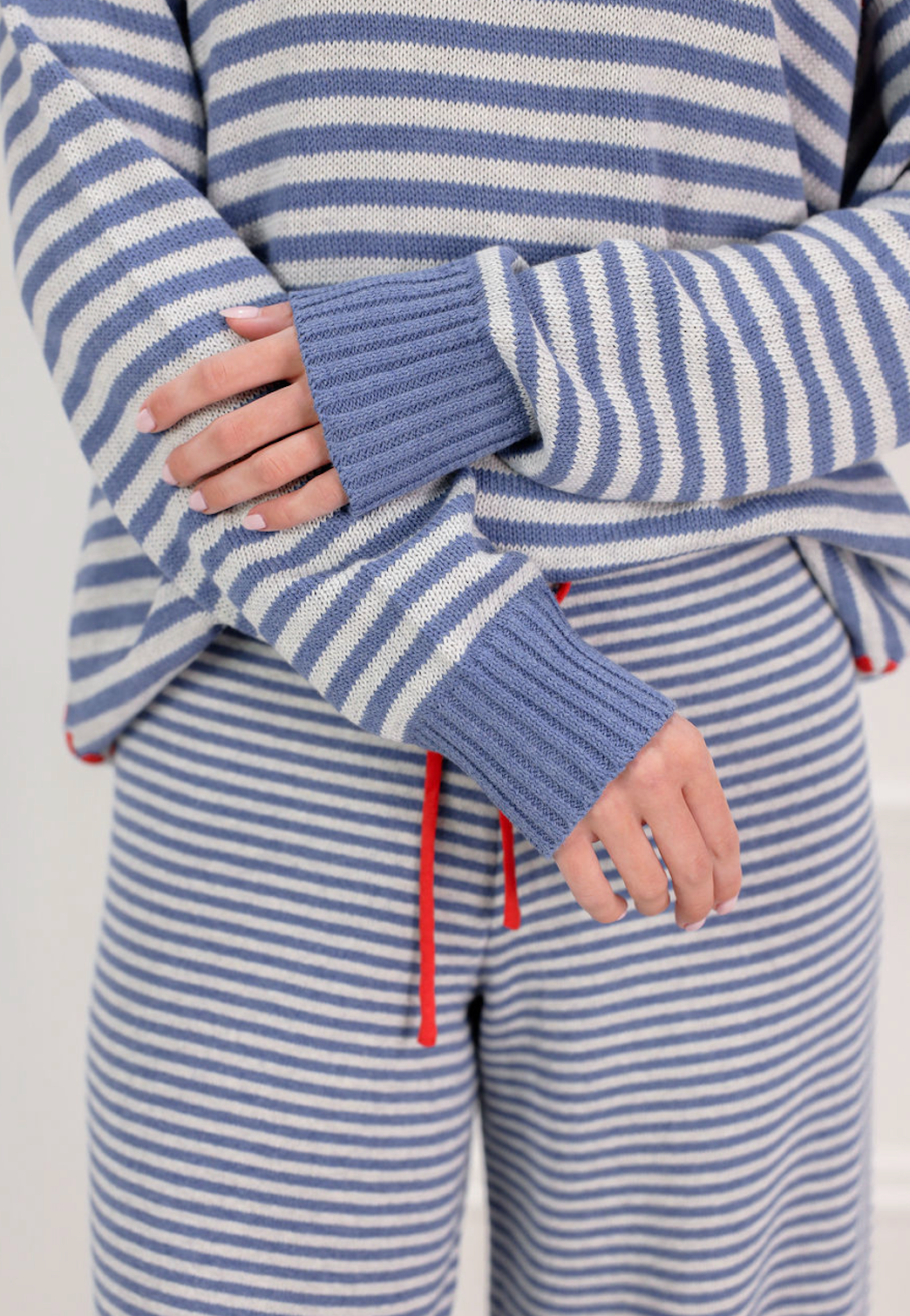 Marine Stripe Sweater & Pants Set of 2
