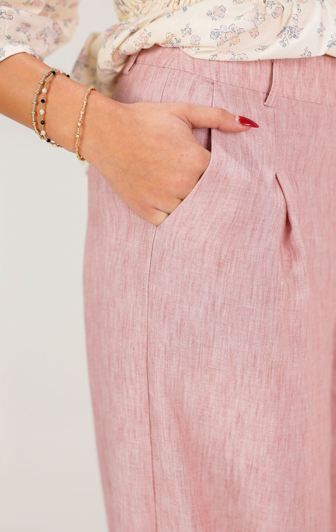 Rose Wide Leg Linen Pants