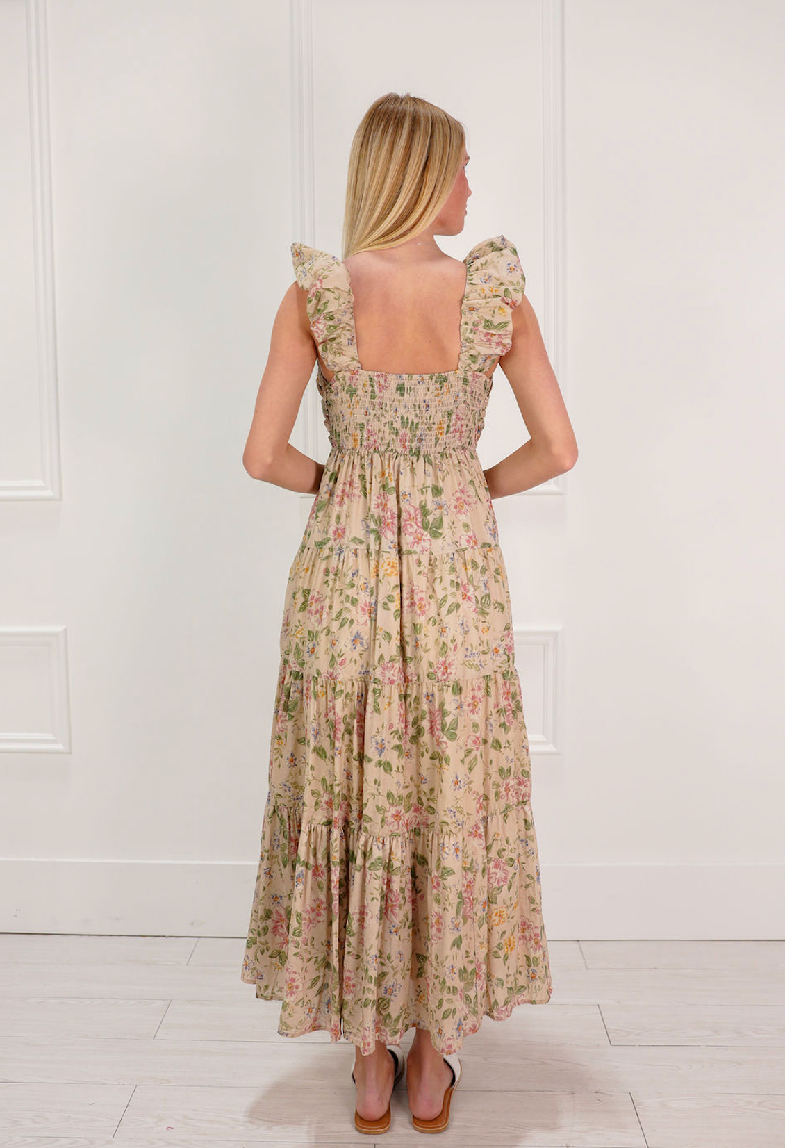Natalie Floral Tiered Maxi Dress