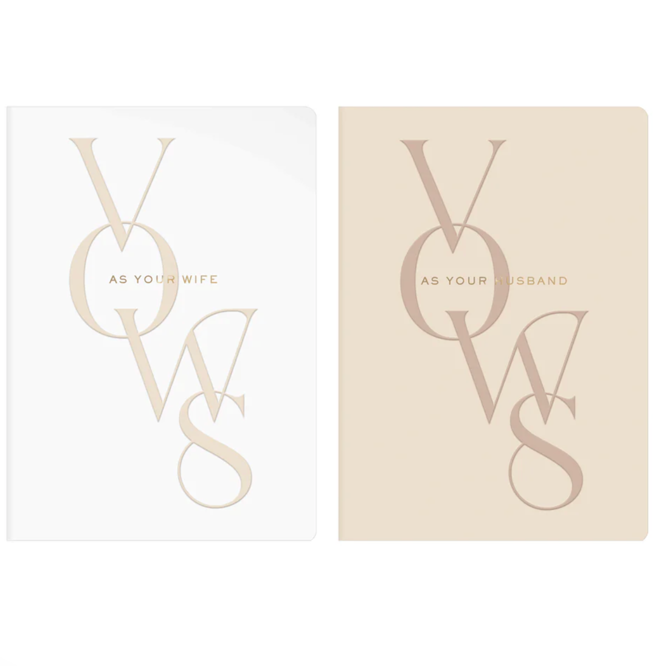Set of 2 Vow Books