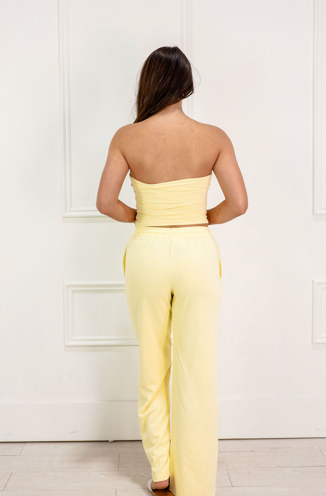 Natalie Tube Top & Pants Set Of 2 Yellow