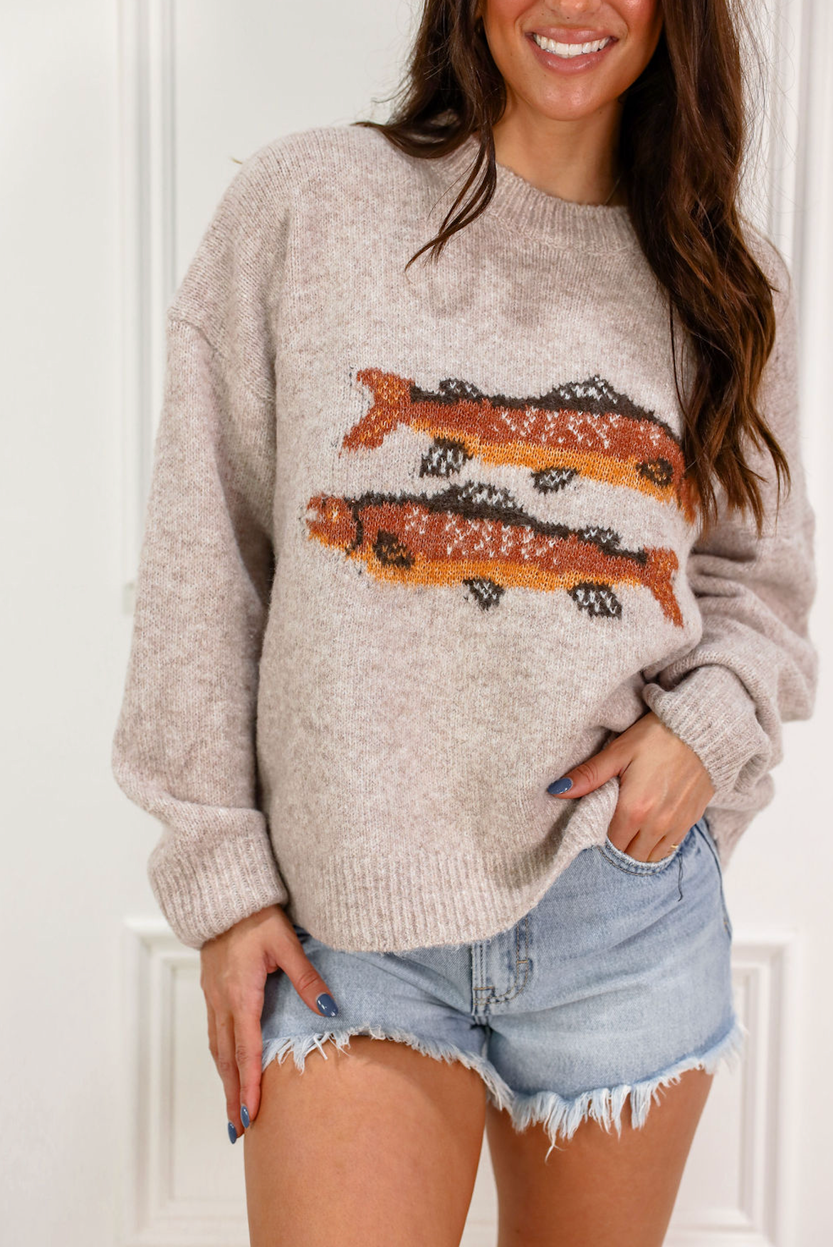 Two Fish Sweater Oatmeal