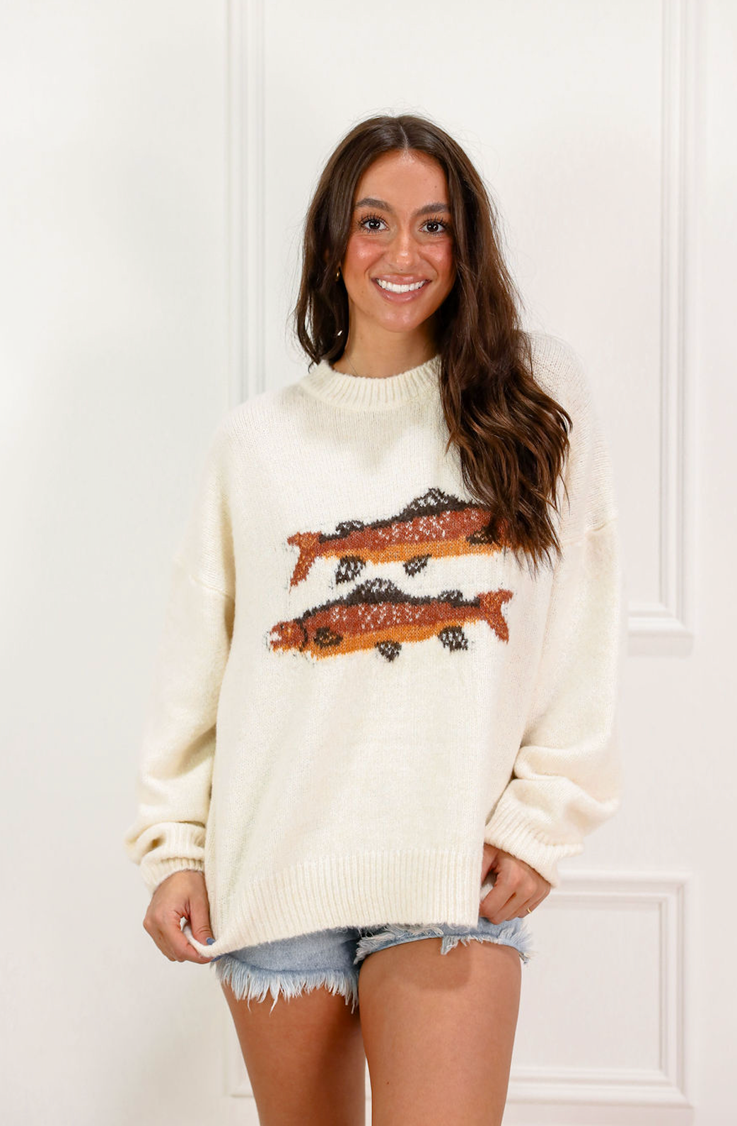 Two Fish Sweater Cream