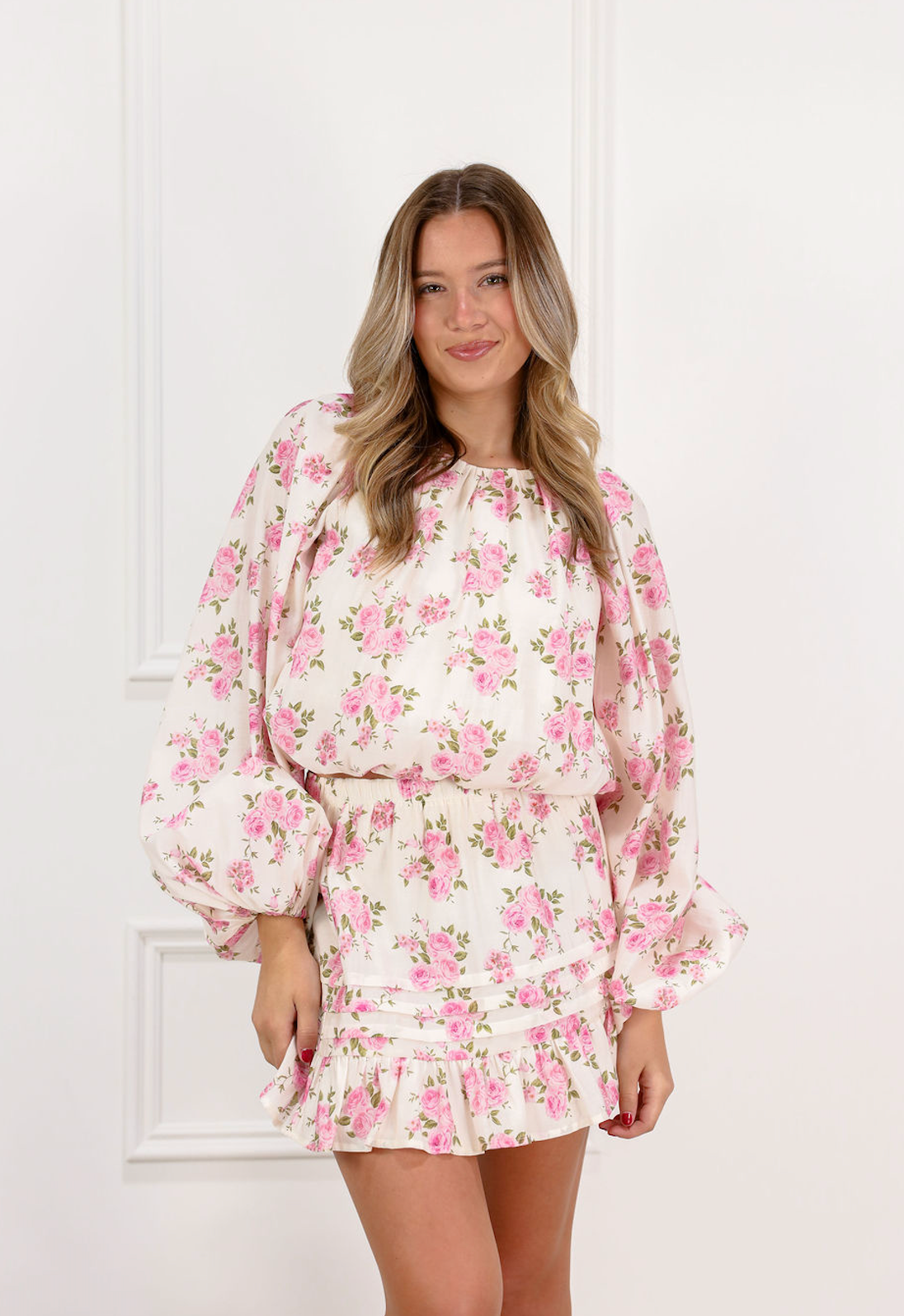 Eisley Floral Skirt w/ Ruffles