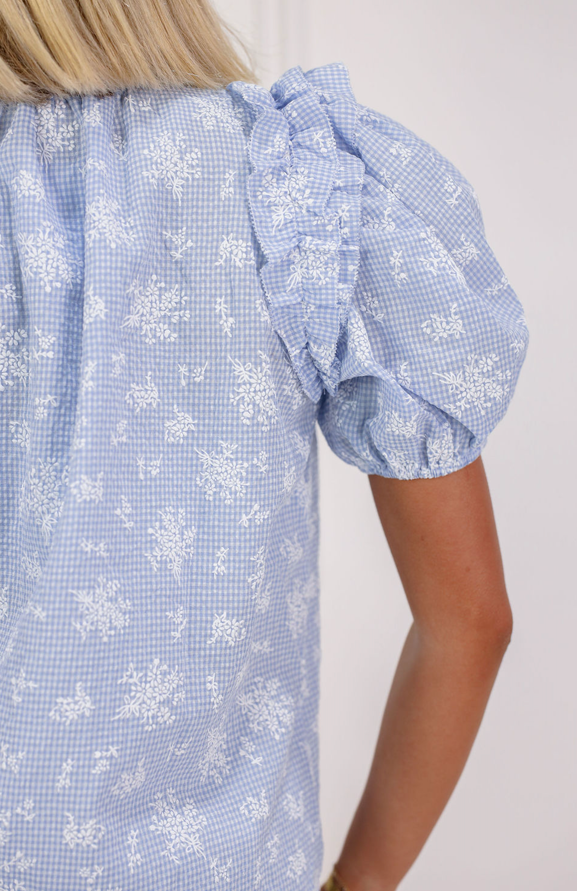 Ellie Blue/White Blouse